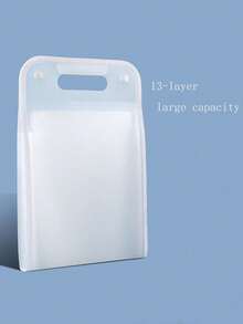 A4 Portable Vertical File Folder, Exam Paper Organizer, Large Capacity Accordion Bag With 13 Compartments For Storing Papers - Multicolor - View 15