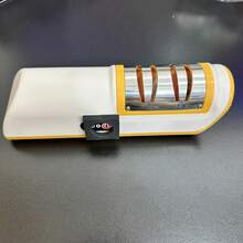 专业双段式电动磨刀器，1200mAh锂电池，持久耐用，快速磨刀抛光功能，适用于各种厨房刀具，操作简便。 - 彩色 - 查看 7