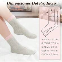 7 Pares Calcetines de Invierno para Mujer, Calcetines de Lana de Coral, Calcetines de Térmicos Mujer, Regalo Perfecto, Cálidos, Gruesos y Suaves, Térmicos, Talla única - 7 colores - Ver 7