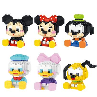 Cute Particle Building Blocks Toy, Building Blocks Toy, Birthday Gift, Halloween, Christmas, Mini Desktop Decor, Room Decoration, Anime Cartoon, Kawaii, Holiday Gift, Action Figure, Anime Figure, Game Toy