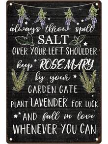 Quote Vintage Tin Metal Signs Witch Poster For Garden Home Kitch - Quote - View 1