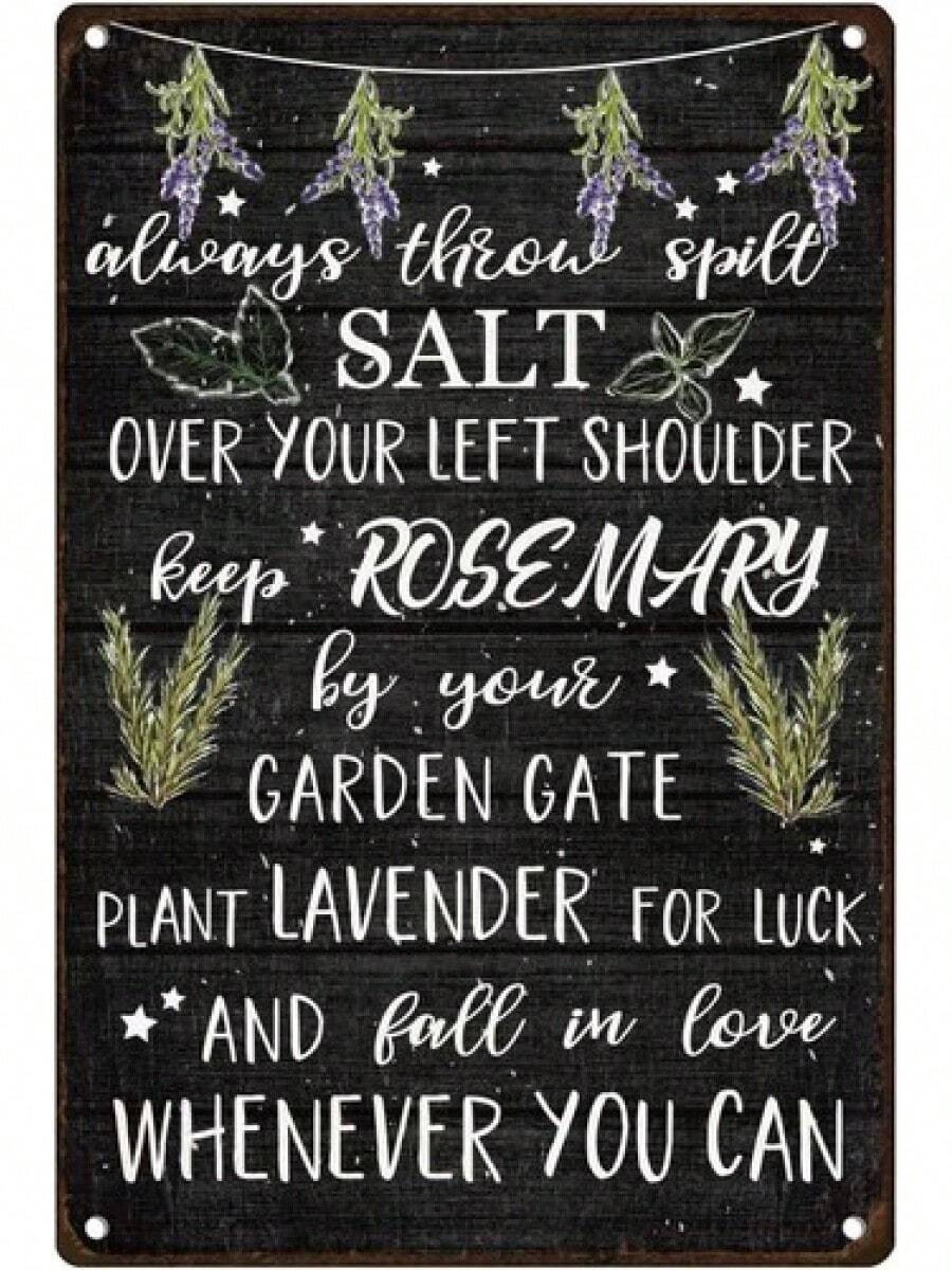 Quote Vintage Tin Metal Signs Witch Poster For Garden Home Kitch - Quote - View 1