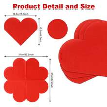 20pcs/40pcs/60pcs/Set Soft Square Heart-Shaped Napkins, 2-Ply, Unfolded Size 31cm*31cm, Suitable For: Wedding, Tea Party, Birthday Party Decoration, Party Decoration, Party Supplies, Holiday Decoration, Holiday Supplies - Red - View 4