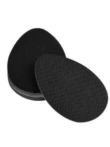 2pcs/4pcs/10pcs Self-Adhesive Silent High Heels Front Sole Anti-Slip Stickers, Sole Anti-Dirt Stickers, Thickened Rubber Sole Anti-Slip And Wear-Resistant Stickers - Black - View 4