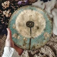 1pc Vintage Dandelion Metal Wall Art 8x8 Inch, Rustic Iron Sign Retro 2D Printing, Durable Indoor Outdoor Decor For Home Bar Caf - Nhiều màu - Xem 4