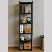 Modular Multi-Use Plastic Bookshelf. - 4 Shelves - View 2