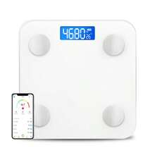 Bascula Digital Corporal y Muscular, Balanza Inteligente, Conexión via Bluetooth al App, Pesos de Hasta 180 Kg, alta precisión, Monitoreo de salud, Báscula Digital Corporal Inteligente, Analizador de Grasa Corporal - Blanco - Ver 8