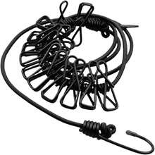 1 Varal Retrátil Portátil para Viagem, 180CM, com 12 Pregadores, Varal Interno, Acessório para Camping Externo, Pregadores