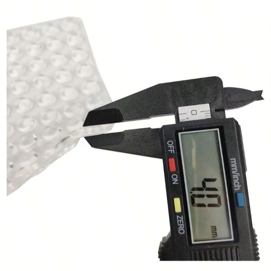 200 Und Protetor Batente 4mm Altura Gota Silicone Adesivo - Transparente - Visão 1