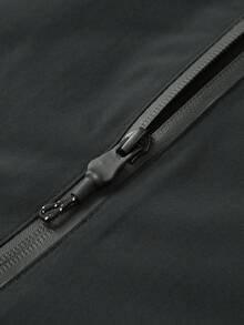 Men's Jacket With Hooded Design, Convenient Zipper Closure, Simple Yet Layered Style. Overall Slim Fit, Suitable For Daily Outings, Casual Gatherings And More Occasions. - Dark Grey - View 5