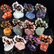 1pc Crystal Tree Of Life,Handmade Healing Gemstones,Amethyst Money Tree,Good Luck Gifts For Women Men,Crystal Trees For Positive Energy,Meditation,Home,Living Room,Office Decor - Multicolor - View 2