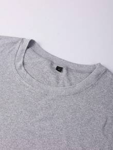 GRDR 男士夏季休闲无袖圆领背心 - 淺灰色 - 查看 4