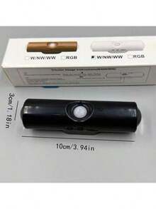 New Magnetic Rechargeable Night Light, Smart Motion Sensor Light, Self-Adhesive Hillside Dual Cat Eye Lamp For Bedroom, Bedside, Closet, Study, Stairs, Indoor, Outdoor, Balcony