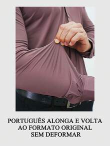 Men's Slim Fit Dress Shirt, Wrinkle-Free, Elastane Knit | Breathable Plaid Shirt | Elegant Slim Fit And High-Quality Fabric | Soft And Breathable | Imported Product - 葡萄酒 - 查看 4