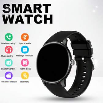 这款热门智能手表采用1.53英寸全触控高清屏幕，支持无线通话、短信提醒、闹钟、多种运动模式、遥控拍照、音乐播放等功能，是一款多功能智能手表，兼容iOS和安卓系统智能手机。它适合作为情人节、复活节、母亲节、父亲节、万圣节、感恩节、圣诞节等各种节日的礼物。