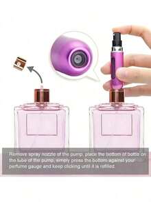 1pc Portable Mini Perfume Atomizer Spray Bottle Set – Refillable Travel Size Fragrance Dispenser For On-The-Go Touch-Ups – Ideal For Carrying Your Favorite Scents In Purses, Pockets, Gym Bags, And During Travel Or Shopping Trips – Leakproof, Easy To Fill, And Perfect For Parties & Everyday Use Back To School Perfume Bottle - 彩色 - 查看 4