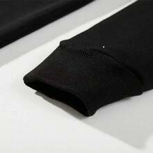 Black Dog Van Gogh Style Puppy Stars Starry Night Christmas Pullover Hoodie - 黑色 - 查看 5