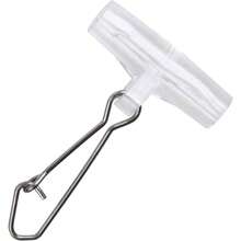 Plataformas de pesca para pesca de gato, 10/60 unidades, conectores de peso de plomada resistentes con cierre de doble bloqueo para agua salada, surf y pesca, pesca de gato, plataforma deslizante, - Tipo B_Transparente + 10 piezas - Ver 2