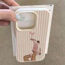 1pc Retro Western Cowboy Boot Striped Pattern TPU Soft Phone Case Compatible With  17 Pro Max/17/16 Pro Max/15/13/12/11, S20 FE/A15/S24/A55,  Note 11/12/13 Pro, Full Body Shockproof Protective Cover   17 Pro Max Case - 白色 3 - 查看 11