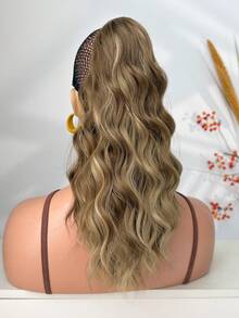 16-Inch Wavy Heat-Resistant Synthetic Ponytail Wig, Claw Clip Design, Multiple Colors Available, Suitable For Women To Wear On Christmas, Halloween Parties And Daily Occasions - Multicolor - View 8