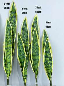 Cây lưỡi hổ nhân tạo, cây Sansevieria giả 17,7/21,2 inch, cây trồng trong chậu nhân tạo, cây nhựa nhiệt đới giả, dùng trong nhà và ngoài trời, trang trí nhà cửa, văn phòng, lá 3/4 (không có chậu), quà tặng ngày lễ tình nhân, trang trí nhà cửa, trang trí phòng học trở lại - Nhiều màu - Xem 17