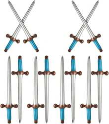 TendenciaVaguelly 12 Uds Espadas Inflables 60Cm Espada De Piratas Inflables Favores De Fiesta Pirata para Fiesta Temática Cumpleaños Natación Fiesta En La Piscina Cosplay Accesorios De Disfraz DeCalidad premium - 1 - Ver 2