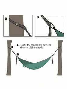 2条重型吊床吊带，承重500磅/226.79公斤 - 加固型树挂吊带，适合户外露营 - 最大承重，带来极致舒适体验
