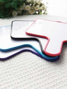 Quixorblex 1pc Handheld Dry Erase White Board, 4 Styles & 4 Colors Available, Compact Space-Saving Design, DIY Writing & Doodle Board, Teaching & Classroom Interaction Tool, Creative Educational Supplies, Suitable For Home, Teachers, Office, Presentation & Learning, Random Color Eraser