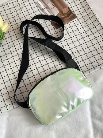 Bolso de pecho para deportes al aire ocio, bolso de cintura colgante tipo "ins" para mujer