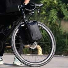 Rhinowalk Bolsa de Bicicleta para portaequipajes, Resistente Agua, Bolsa de Bicicleta para portaequipajes, Bolsa de sillín de 6 L, Bandolera, Negro(Negro 6L 6L) - Multicolor - Ver 8