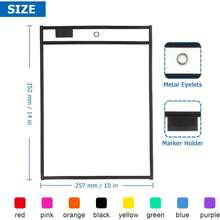 1 Set Hanging File Folders, PET Clear Dry Erase Pockets