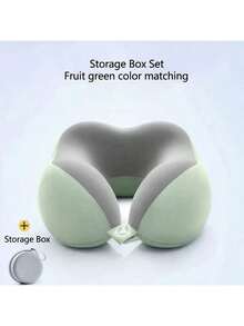 وسادة رقبة على شكل حرف U مع حقيبة تخزين - وسادة سفر من الرغوة الذاكرة، تكنولوجيا إعادة الارتداد البطيئة، غطاء وسادة قابل للغسل في الغسالة، خفيفة الوزن وقابلة للحمل، مناسبة للطائرات والمكاتب والاستخدام المنزلي - تدعم الرقبة والرأس، مناسبة للنوم والقراءة ومشاهدة الفيديو - توفر وسادة رقبة للسفر باللون الأخضر/الرمادي، دعم مريح - متعدد الألوان - مشاهدة 12