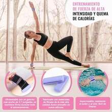 2 PCS Polainas Para Tobillos Y Muñecas,1 Lb Tobilleras Y Muñequeras De Silicona Antideslizantes Ajustables,Entrenamiento De Fuerza De Tobillo,Muñeca,Brazo Y Pierna(2lb/Par) - Morado - Ver 2