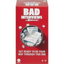 Mattel Games Bad Interviews by Funemployed - Juego de Fiesta para Adultos y para 3 o más Jugadores, Divertido Juego de Cartas de entrevista de Pensamiento rápido(Malas entrevistas) - Multicolor - Ver 2