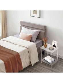 Mesa lateral pequena em acrílico transparente, com suporte para revistas/mesa de cabeceira/mesa de chá, ideal para sala de estar, quarto e decoração de espaço ao lado do sofá. Design moderno e minimalista com prateleira transparente para armazenamento, otimizando espaço. Leve e fácil de montar, com estrutura resistente. Perfeita para ambientes pequenos. - Transparente - Ver 11