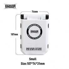 KINGDOM 1pc Waterproof Fishing Tackle Box 9/10 Compartment DIY Mini Storage Case Flying Fishing Tackle Box Portable Multifunctional Tackle Box Fishing Spoon Hook Bait Storage Box Fishing Accessories