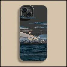 Oil Painting Mountains And Seas Compatible With IPhone 16 Apple 15 Pro Max Phone Case 14 High-End Feel 13 European And American Style 12 Cool 11 - Đôi mắt thiên thần - Xanh lá cây - Tranh sơn dầu phong cảnh - Xem 1