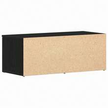 Meuble TV vidaXL avec tiroir, chêne noir, 80 x 34 x 30 cm, bois d'ingénierie - Camel - Voir 6