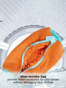 Washing Machine Shoe Bags For All Shoe Types - Yellow With Blue Zipper, Protective Laundry Bags With Rich Fleece Inside, Perfect For Sneakers And Casual Shoes, Laundry Bags, Laundry Bags Holiday Essentials Holiday Travel Travel Essentials Travel Bag Travel Accessories Graduation The Perfect Gift Travel Organizer Drawstring Shoes Pouch Shoes Cover Portable Dust-Proof For Men For Women Packing Cubes Vacation Essentials