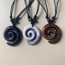 Necklace European And American Style Spiral Necklace Vintage Personality Necklace - 白色 - 查看 1