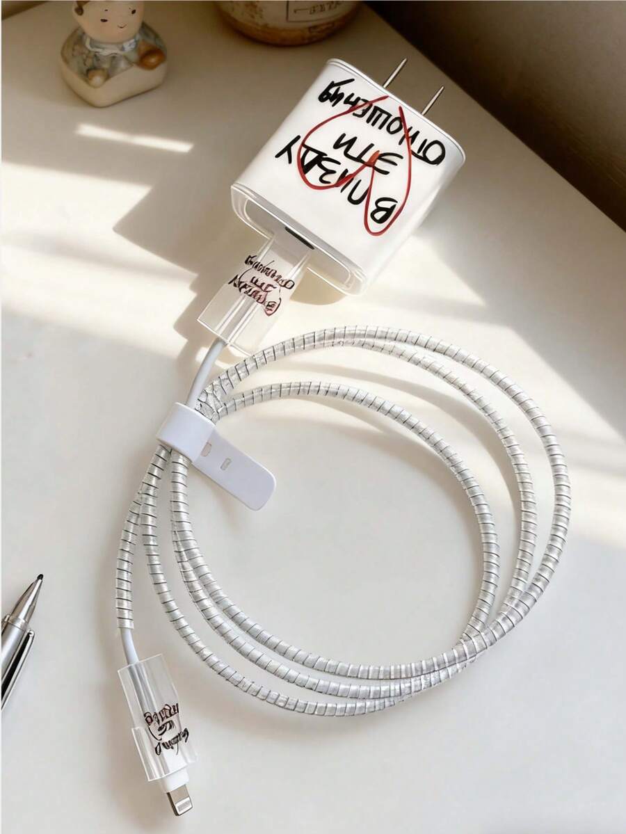 Heart & Letter Design Protective Case Compatible With Apple Wireless Charging Case, Scratch-Resistant And Anti-Drop