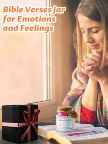 The Hope Jar,Read Me When Bible Verses Jar For Emotions And Feelings, Mother's Day Gift, Daily Inspirational Scripture Prayer Hope Jar, Christian Gift For Women, Decompression Toy
