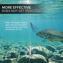 Pesas de plomo para pesca de caída Reaction Tackle - Plomos de pesca de agua salada y dulce - Peso de plomo en forma de lápiz delgado sin enganches - Plomo sin enganches para pescadores - F: Paquete de 20 (1/2 oz) Negro - Ver 9