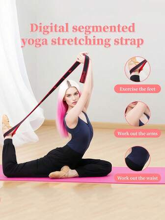 Bandas de resistencia con números, tensión elástica extensible, bandas de resistencia de Pilates, bandas de ejercicio de fitness duraderas