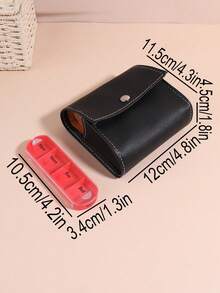 1pc 28 Compartments, 7 Days A Week Portable Pill Box, Color Design Stackable Pill Box, Home Medicine Storage Box, Travel Essentials Pill Box - Multicolor - View 10