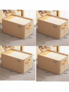 New Thickened Fabric & Steel Frame Storage Basket, Clothing & Miscellaneous Items Organizer