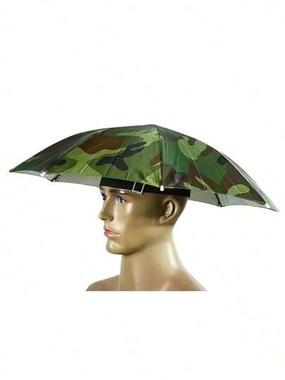Chapéu Guarda Chuva De Cabeça Para Pesca Com Proteção Uv