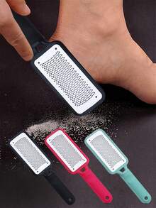 1个不锈钢足部磨砂膏，用于去除老茧和硬皮，塑造优美足部，足部护理，足部磨砂膏，情人节礼物，新年礼物，旅行必备 - 黑色 - 查看 1