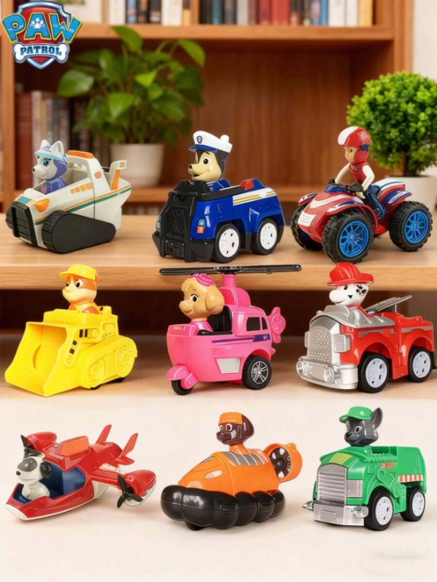 Paw Patrol Inertial Recoil Patrol Car, Home Decor, Best Holiday Gift For Friends, Party Decoration, Perfect Party Decor, Home Decor, Perfect Room Decor, Christmas & Valentine's Day Gift, Ideal Friend Gift For Birthday Celebration, Souvenir, Women's Souvenir, Cute Aesthetics, Valentine's Day, Gift, Decor, Home Decor, Valentine's Day Gift - Multicolor - View 1