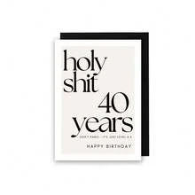 40th Birthday Card, "Oh My God!" Happy 40th Birthday, Fun 40th Birthday Cards, Suitable For Family, Friends, Or Anyone, Meaningful Birthday Cards - Multicolor - View 11